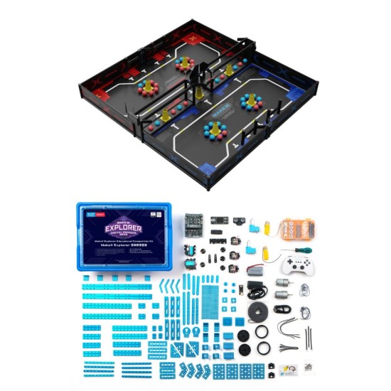 Pack E1 MakeX Explorer  Digital Pioneers Educational Competition Kit + MakeX Explorer  Digital Pioneers Arena and Frame