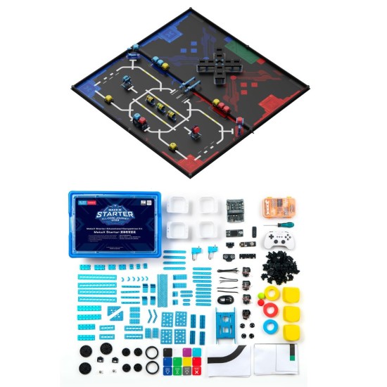 MakeX Starter  All -Core Journey Educational Competition Kit + 2024 MakeX Starter All-Core Journey Arena and Frame